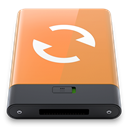 Orange, sync, w SandyBrown icon