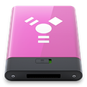 pink, w, Firewire Orchid icon