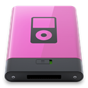 pink, B, ipod Orchid icon