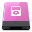 w, ipod, pink Orchid icon