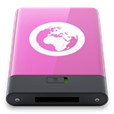 w, Server, pink Orchid icon