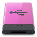 B, pink, Usb Orchid icon