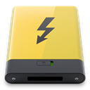 thunderbolt, yellow Khaki icon