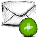 Email, Add OliveDrab icon