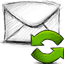 Email, refresh OliveDrab icon