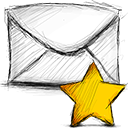 Starred, Email Black icon