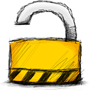 Unlocked, Lock, padlock Black icon