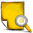Note, search Gold icon