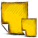 Notes Gold icon