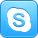 Skype LightSkyBlue icon