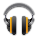 Android, r, music Black icon