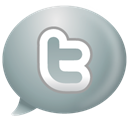 speech, twitter, Bubble DarkGray icon