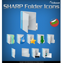 sharp, Folder, preview SteelBlue icon