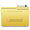 Desktop, Folder Khaki icon