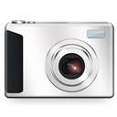 Camera, Pictures, Library Black icon