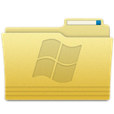 windows, Folder Khaki icon