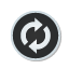 Synchronize, button, sticker DarkSlateGray icon