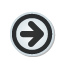 navigation, frame, right, sticker Black icon