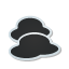 sticker, weather, Clouds DarkSlateGray icon