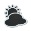 sticker, weather, Cloudy DarkSlateGray icon