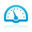 Blue, Dashboard Black icon
