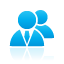 Users, Blue DeepSkyBlue icon