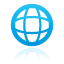 web, Blue DeepSkyBlue icon