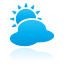 Blue, Cloudy, weather DeepSkyBlue icon