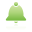 bell, green Black icon