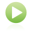 button, play, green Black icon