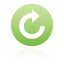 green, rotate, Cw, button Black icon