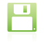 green, Floppy, Disk Black icon