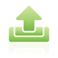 green, outbox Black icon