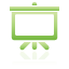 Presentation, green Black icon
