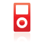 red, ipod Black icon