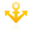 yellow, Anchor Black icon
