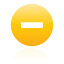 yellow, button, remove Black icon