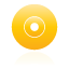 yellow, disc Black icon