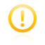 frame, Circle, yellow, exclamation Black icon