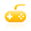 controller, Game, yellow Black icon
