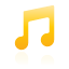 yellow, music Black icon