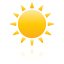 weather, sun, yellow Black icon