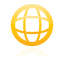 web, yellow Black icon