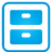 Archive, Blue, Basic DeepSkyBlue icon