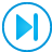 button, Blue, End, Basic DodgerBlue icon