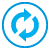 Synchronize, Basic, Blue, button DodgerBlue icon