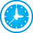 Clock, Blue, Basic DeepSkyBlue icon