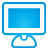 Basic, monitor, Blue DeepSkyBlue icon