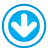Blue, Down, frame, navigation, Basic DeepSkyBlue icon