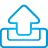 outbox, Basic, Blue Black icon